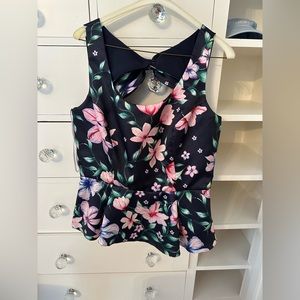 Marchesa Notte Floral Top